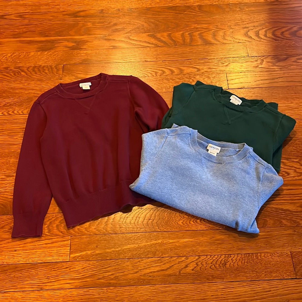 Crewcuts Boys Cotton Crew Neck Sweater
